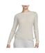 Sweat beige femme nike essntl - l-1