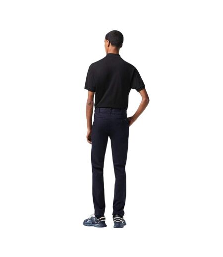 Mens Organic Cotton Slim Chinos Navy Lacoste