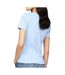 T-shirt bleu femme tommy hilfiger slim cody c-nk ss - l-2