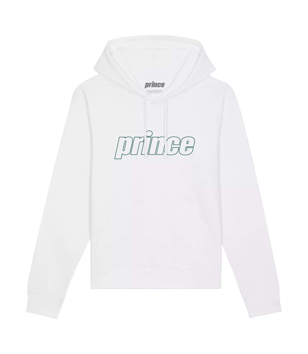 Sweat à capuche clay adulte blanc Prince-1