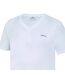 Mens Embroidered Logo Cotton T-shirt White Slazenger-2