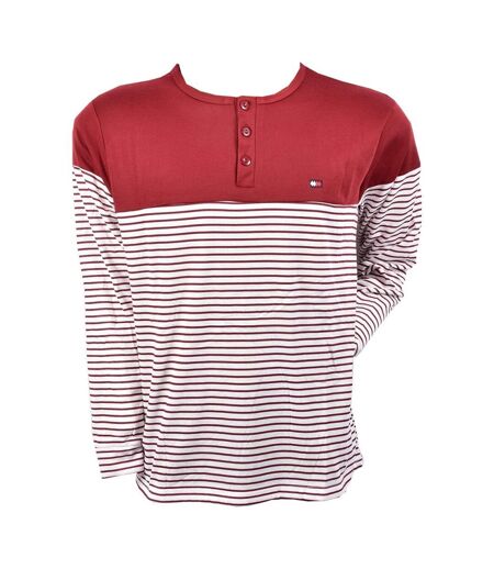 Pyjama Homme Long SWEET SECRET C2708 MARINIERE ROUGE