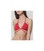 Haut maillot de bain triangle convertible Blue Sense Luna Splendida rouge-3