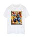 Disney Femme/Les femmes Big Hero 6 Baymax Fred Newspaper Coton Boyfriend T-Shirt (Blanc) - UTBI15495-1