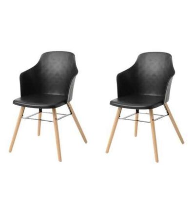 Lot de 2 chaises Niels - Noir