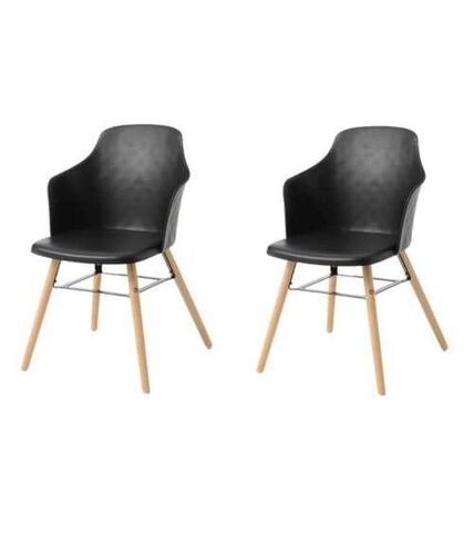 Lot de 2 chaises Niels - Noir