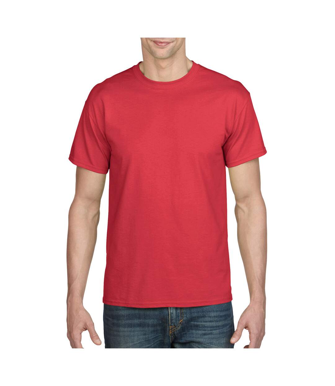 Dryblend t-shirt de sport homme rouge Gildan-4