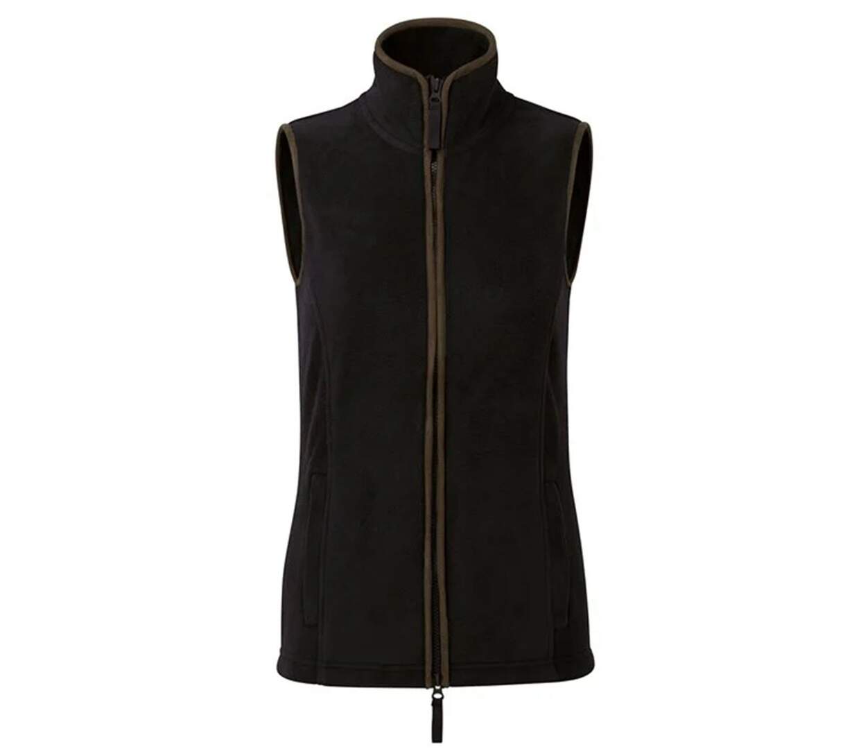 Gilet polaire sans manches - Femme - PR804 - noir et marron-2