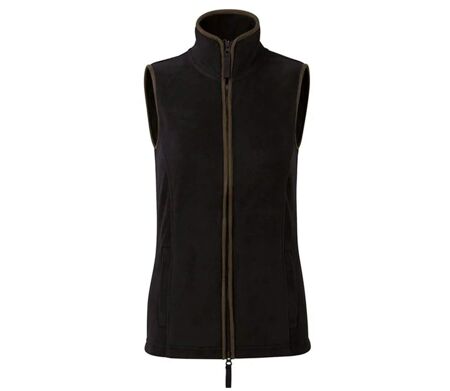 Gilet polaire sans manches - Femme - PR804 - noir et marron