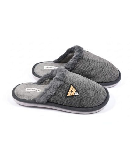 Mules homme velours ondulé MU9714