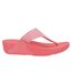 Womens/ladies lulu shimmerlux flip flops rosy coral FitFlop-3