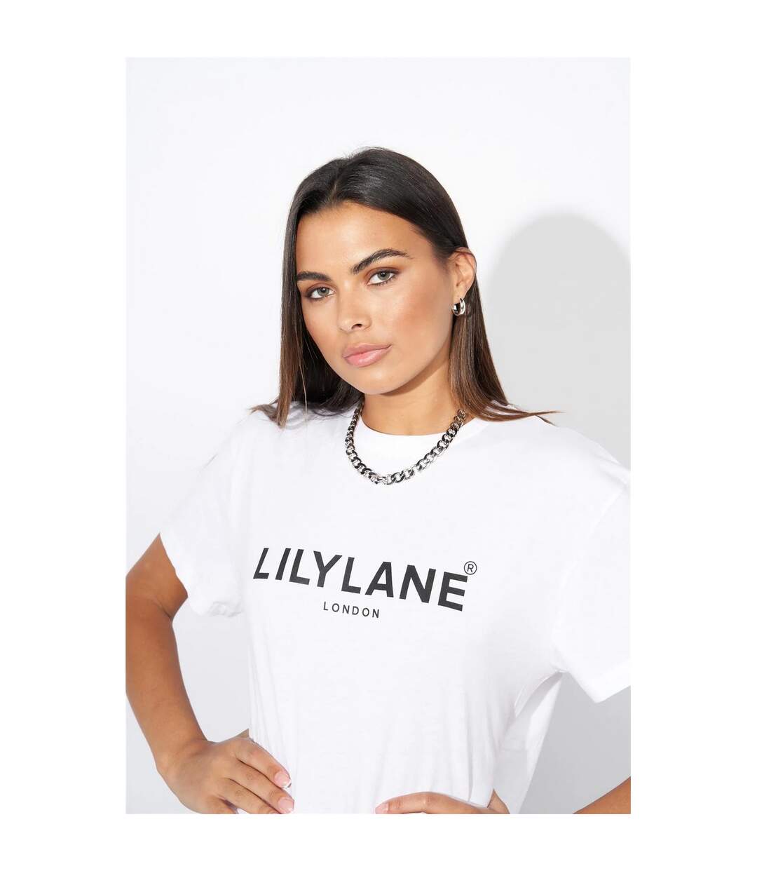 T-shirt Eliana Femme Blanc Lily Lane-3