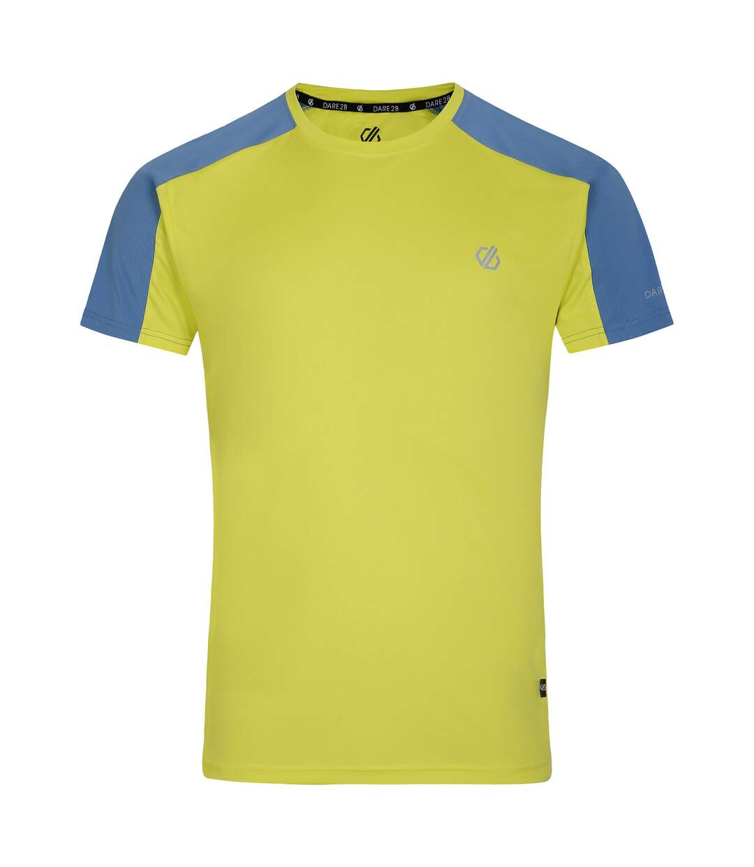 T-shirt discernible homme jaune néon / bleu Dare 2B