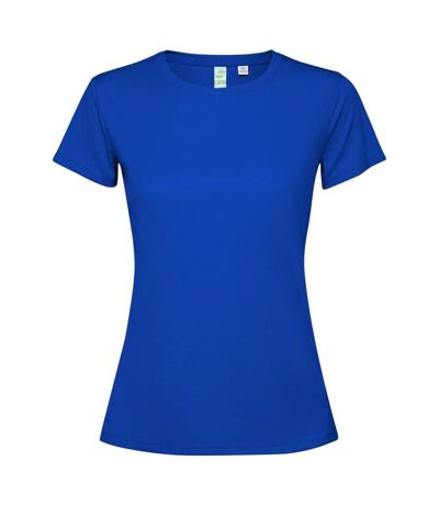 Womens/ladies estoril short-sleeved t-shirt royal blue Roly