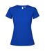 Womens/ladies estoril short-sleeved t-shirt royal blue Roly-1