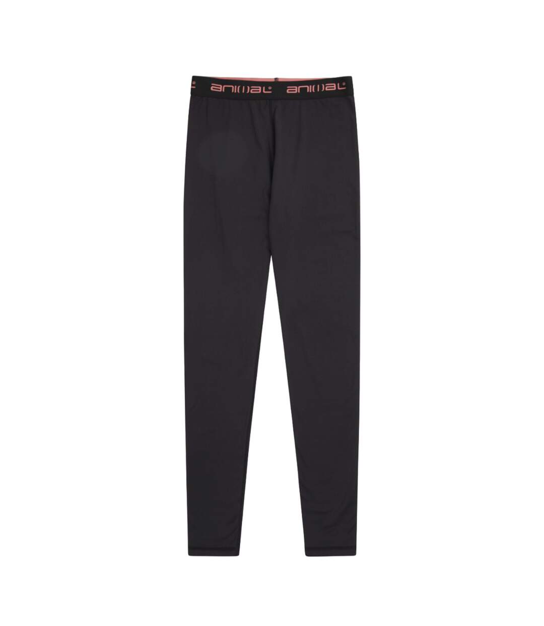 Womens/ladies Piste Base Layer Leggings Jet Black Animal-2