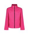 Regatta Mens Ablaze Printable Softshell Jacket (Hot Pink/Black)