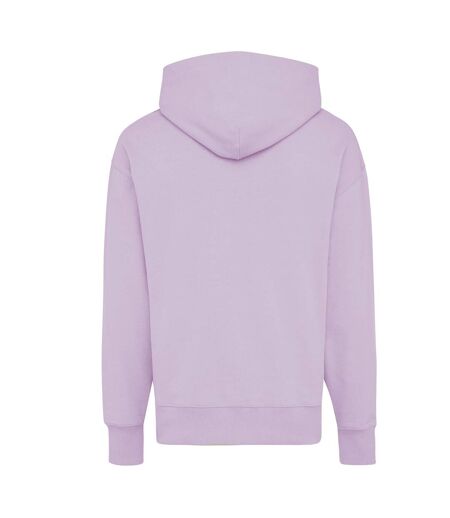 Unisex adult yoho recycled cotton relaxed fit hoodie lavender Iqoniq