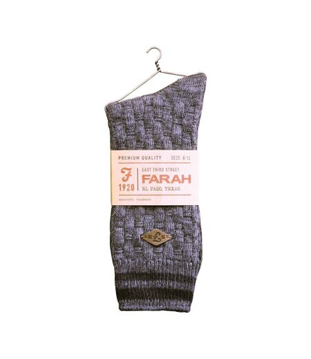 2 Paires Chaussettes Homme Coton Retro Tricoter