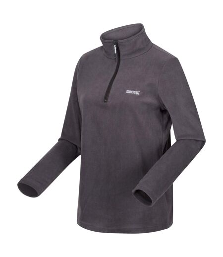 Great outdoors womens/ladies sweetheart 1/4 zip fleece top seal grey Regatta