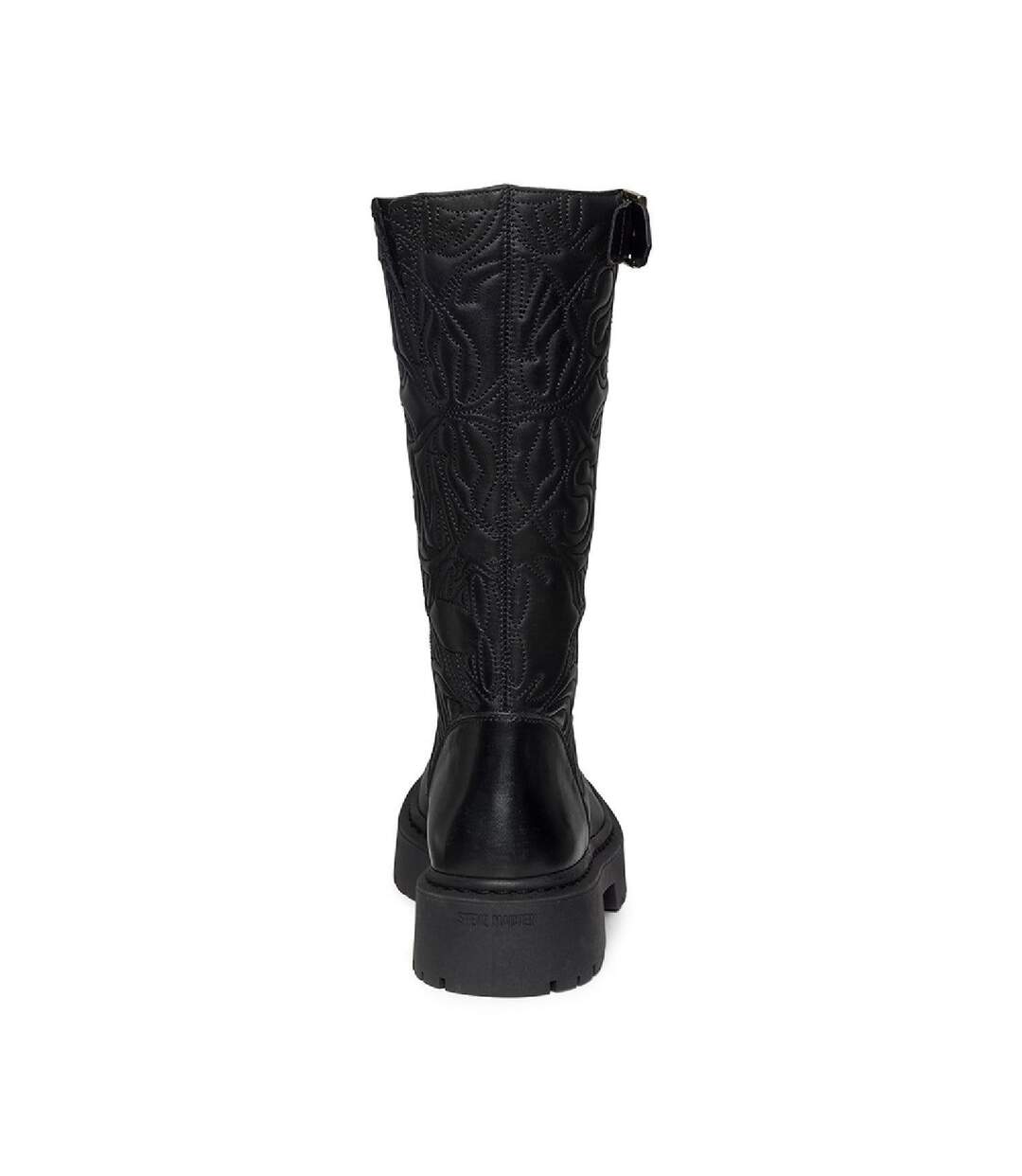 Womens/ladies Gelina Leather Knee-high Boots Black Steve Madden-4