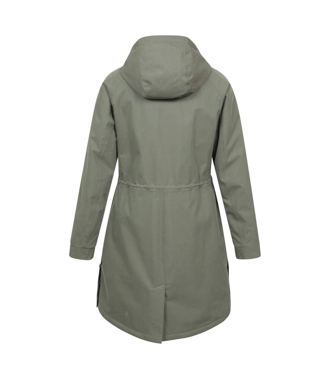 Womens/ladies polperro lightweight padded waterproof jacket khaki green Mountain Warehouse-2