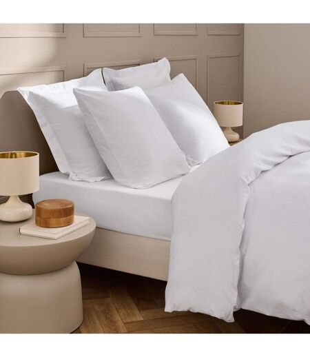 Drap Housse Uni Linella 160x200cm Blanc