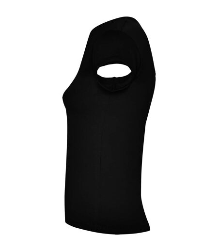 Womens/ladies Belice T-shirt Black Roly