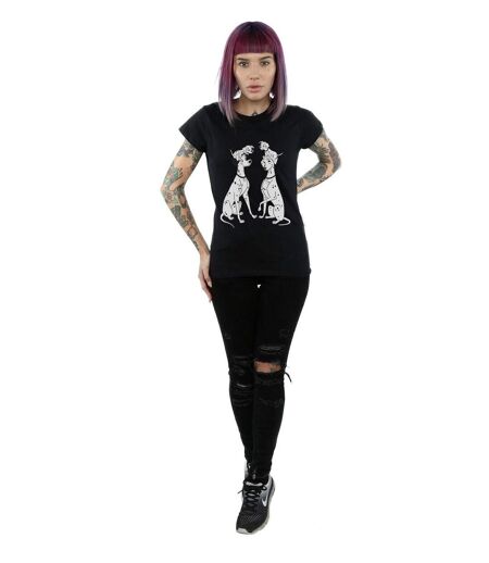 Disney - T-shirt DALMATIANS FAMILY - Femme (Noir) - UTBI14745