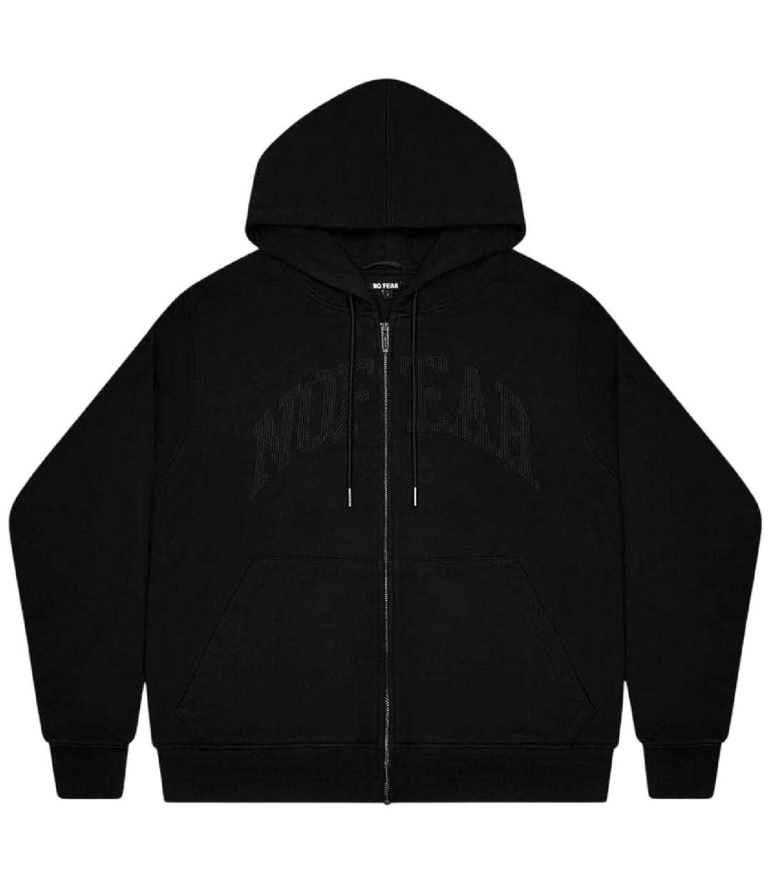 Mens Hoodie Black No Fear-2