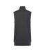 Mens plain full zip sleeveless gilet grey marl Henbury-2