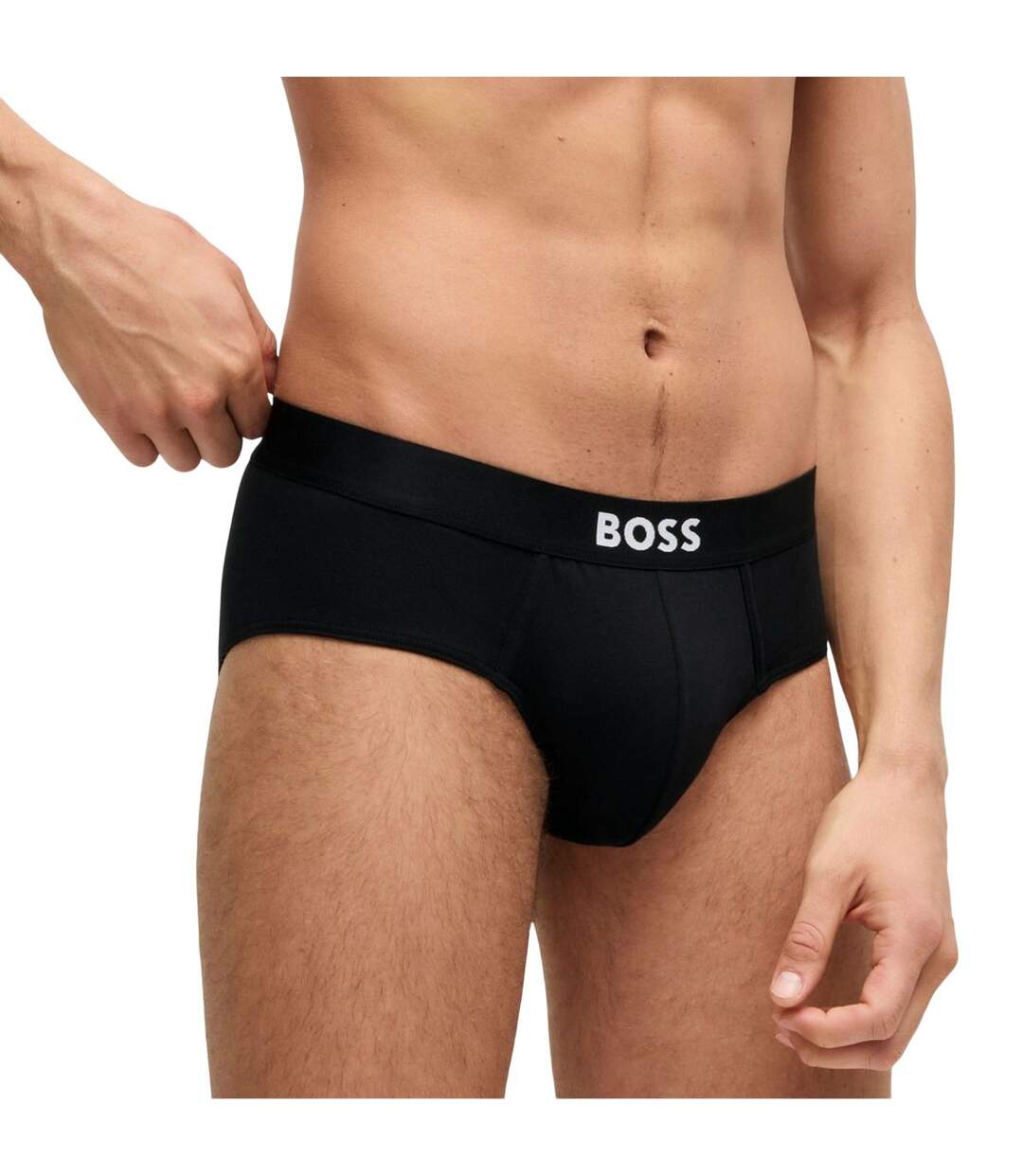 Slips Motif/style Logo Homme Noir Boss-4