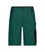 Short À Poches Strong Adulte Vert Foncé Noir James And Nicholson-1
