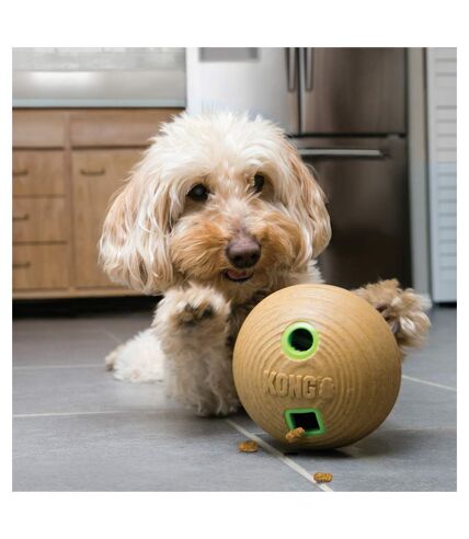 Bamboo dog treat dispenser m brown/green KONG