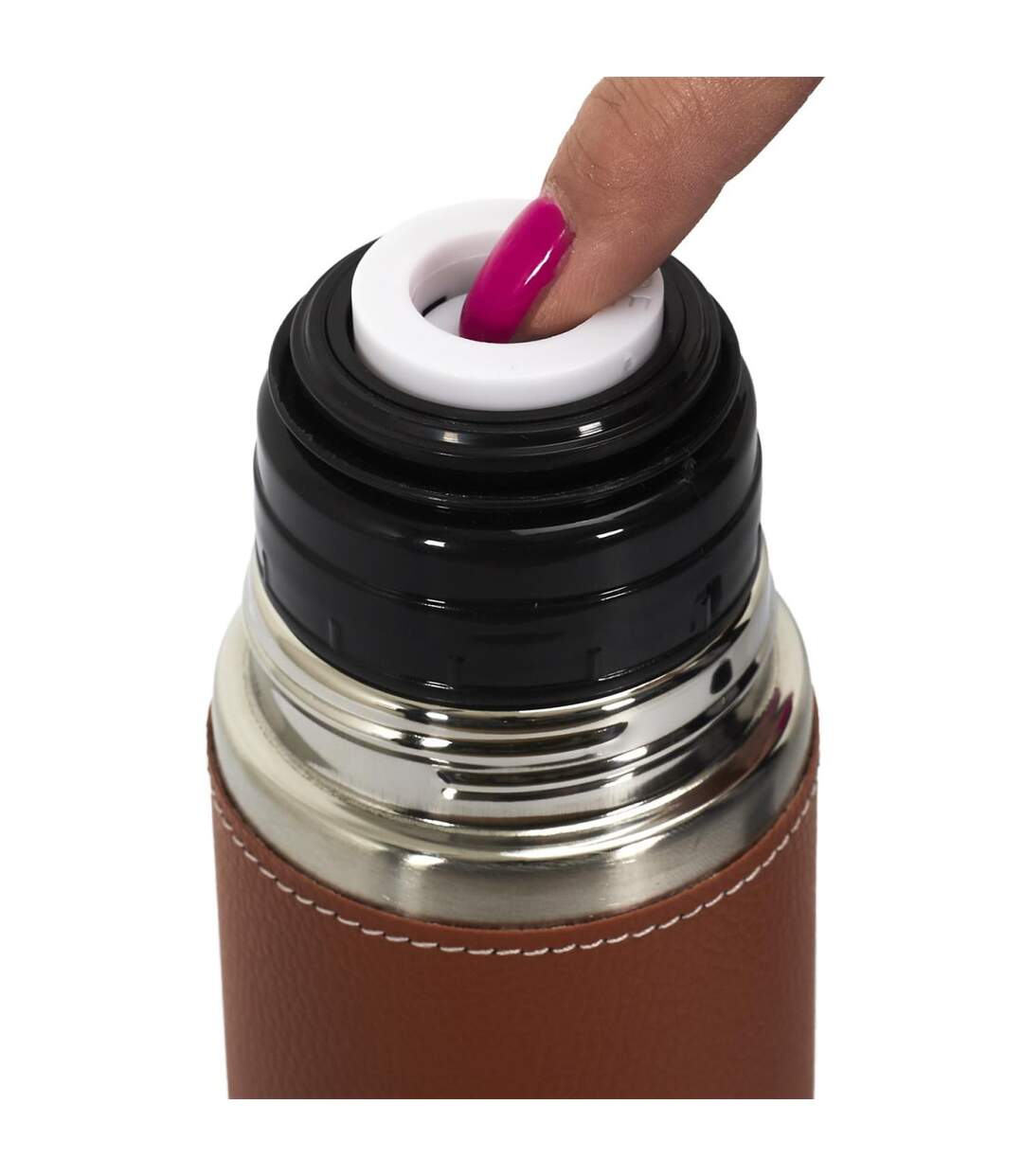 Bouteille Isotherme Double Paroi 500ml Marron-5