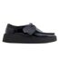 Womens/ladies Torview Suede Shoes Black Patent Clarks-1