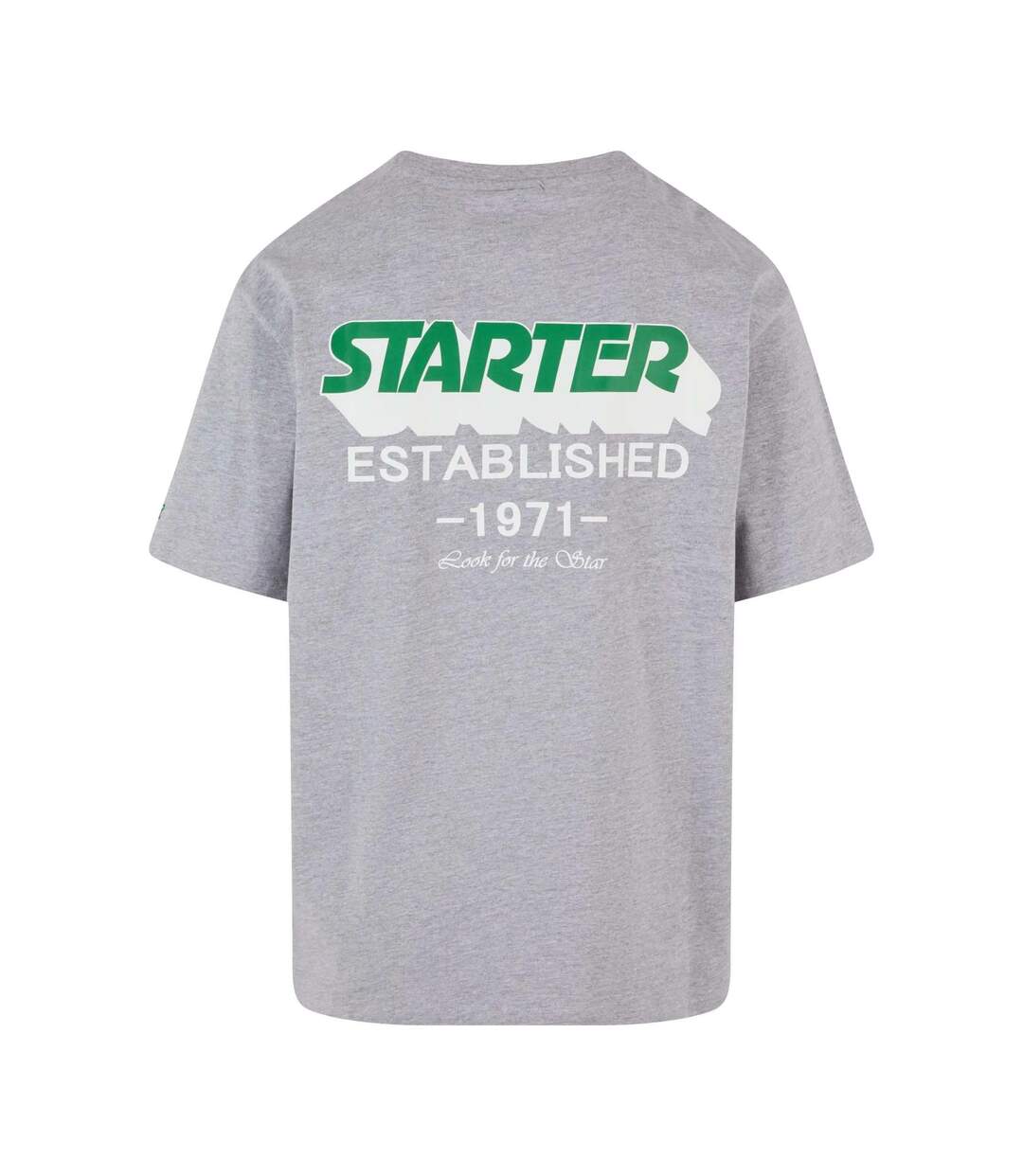 T-shirt Homme Established 1971 Établi En 1971 Gris Chiné Starter Black Label-2
