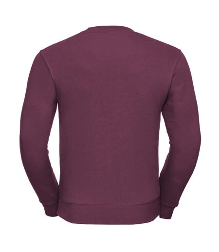 Russell Mens Authentic Sweatshirt (Slimmer Cut) (Burgundy)
