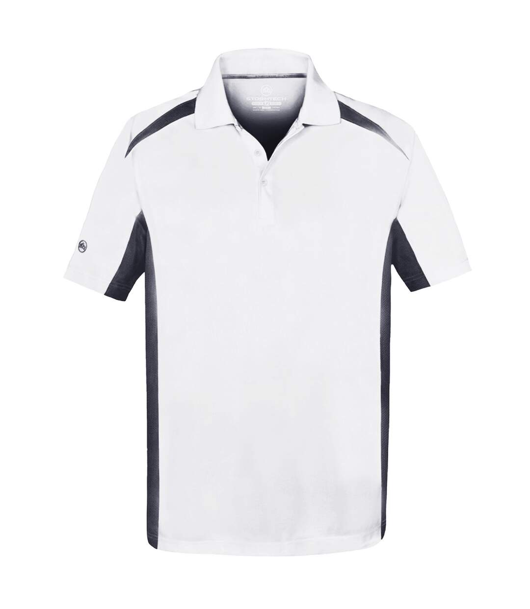 Stormtech Mens Two Tone Short Sleeve Lightweight Polo Shirt (White/Navy)