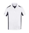 Stormtech Mens Two Tone Short Sleeve Lightweight Polo Shirt (White/Navy)