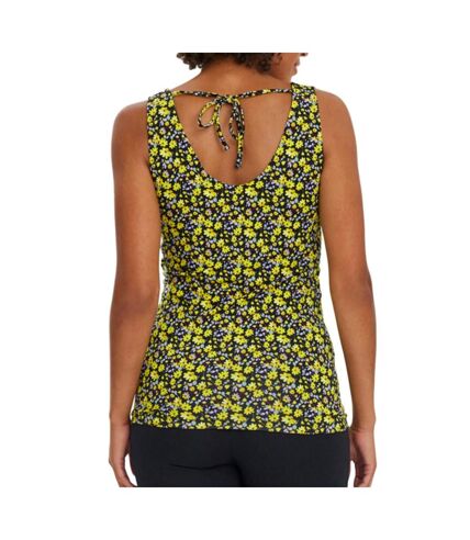 Débardeur Noir/Jaune Femme Mamalicious Lamber - L