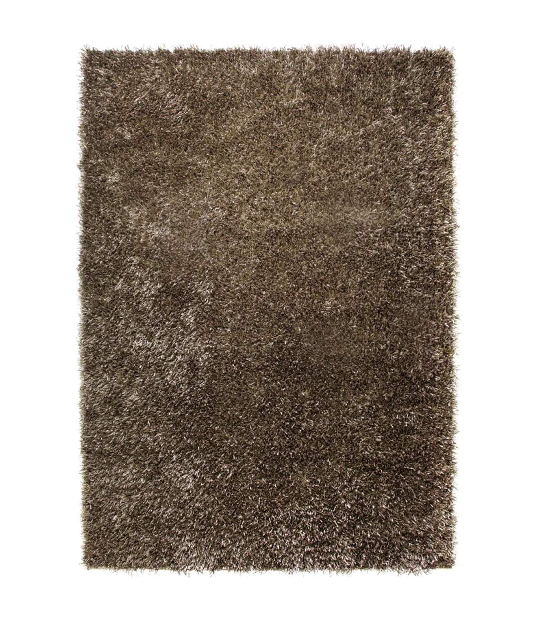 Tapis longs poils shaggy tissé motif uni COLMOR