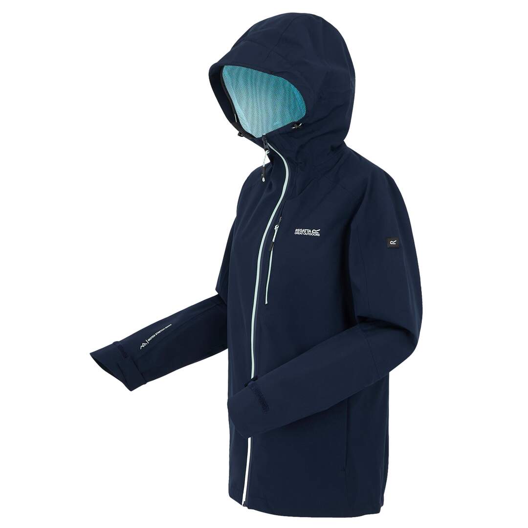 Veste imperméable birchdale femme bleu marine / bleu clair pastel Regatta-3