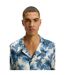 Chemise Manches Courtes Motif/style Floral Homme Bleu Boss-4