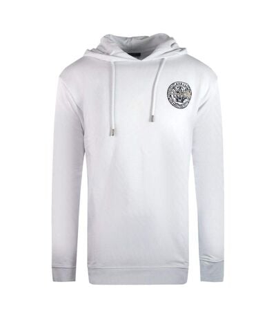Sweat À Capuche Motif Logo Dans Cercle Homme Blanc Cavalli Class