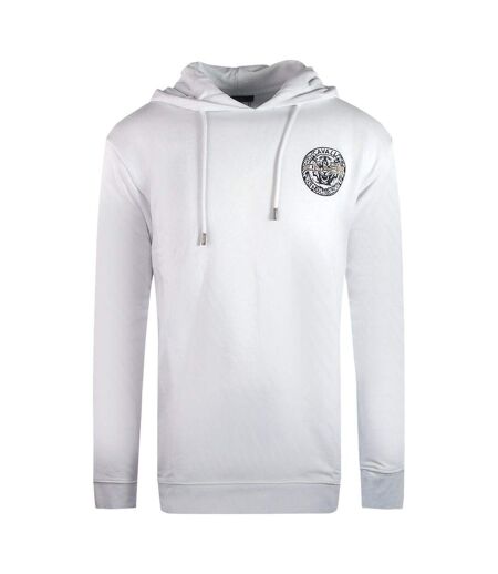 Sweat À Capuche Motif Logo Dans Cercle Homme Blanc Cavalli Class