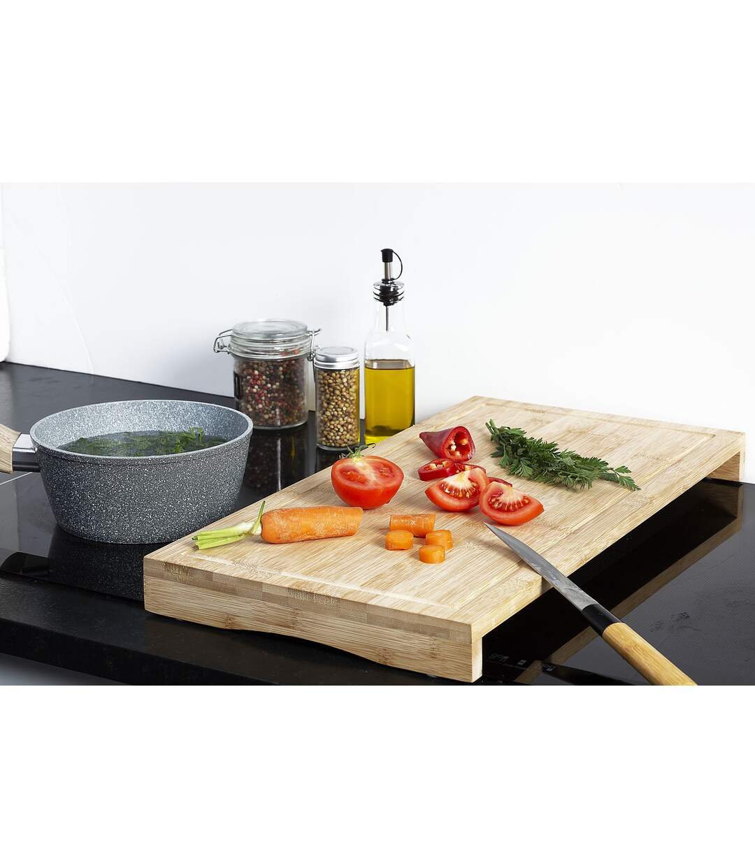 Cache plaque de cuisson en bambou-4