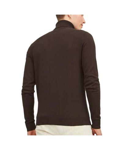 Pull Col roulé Marron Foncé Homme Jack & Jones Roll - S