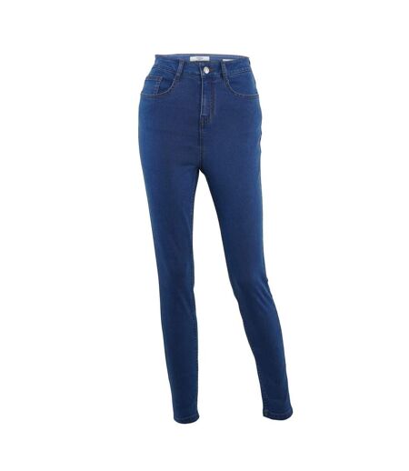 Womens/ladies Skinny Jeggings Mid Blue Firetrap