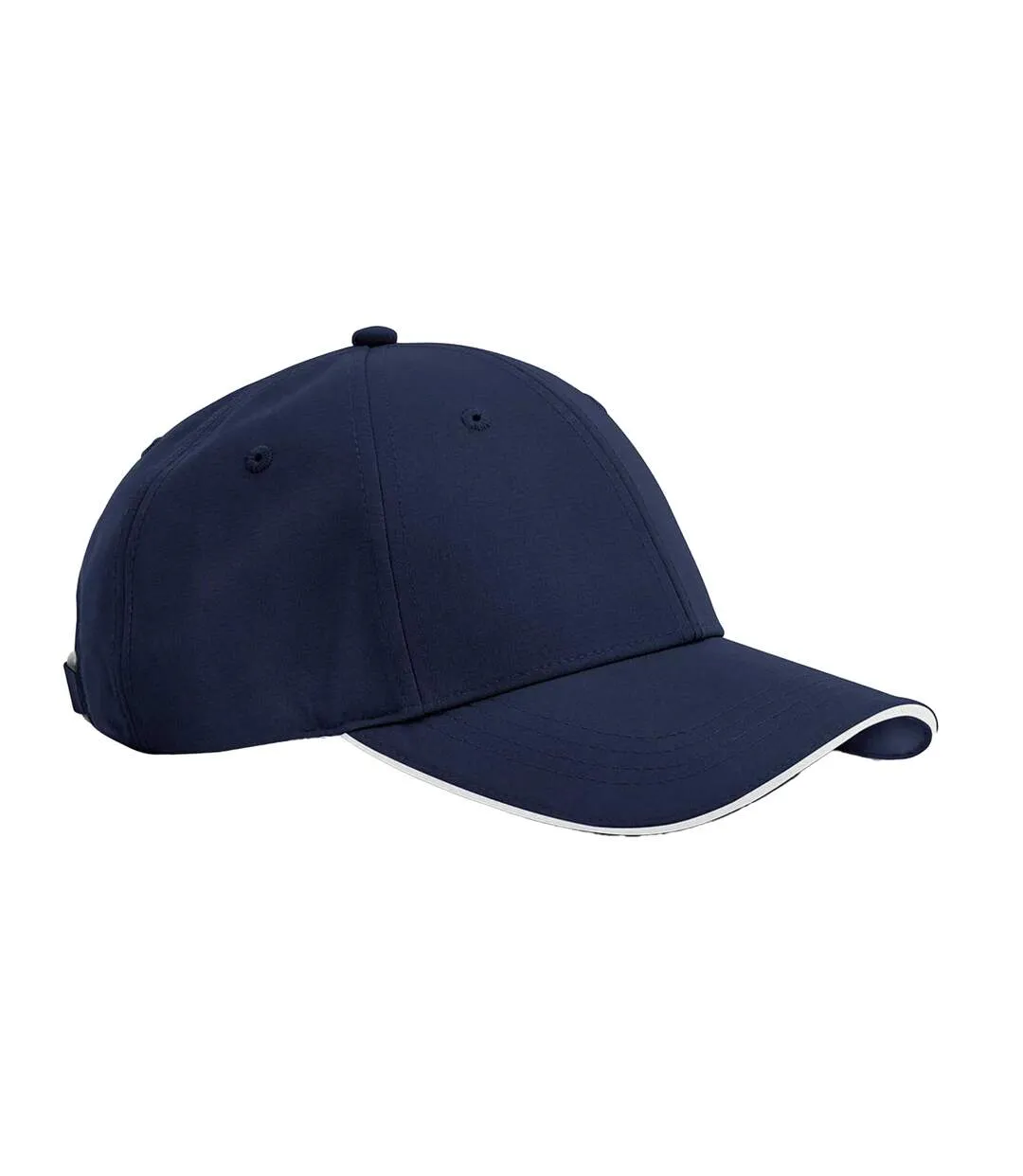 Casquette De Baseball Team Sports-tech Bleu Marine Français Blanc Beechfield-1